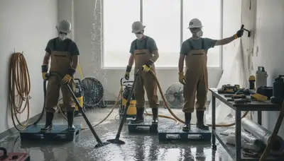 Burst pipe water cleanup and drying service for Tuscaloosa, AL homes
