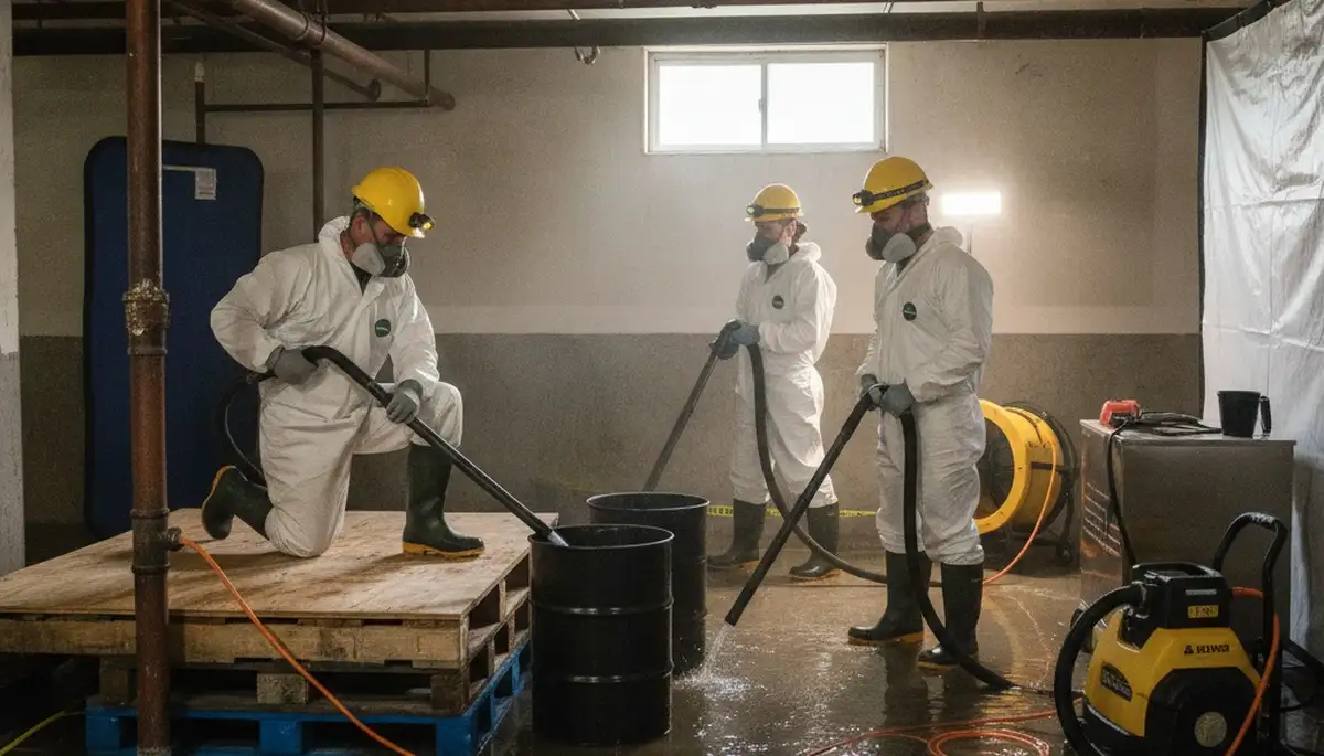 Burst pipe water cleanup and drying for Tuscaloosa, AL home flooding