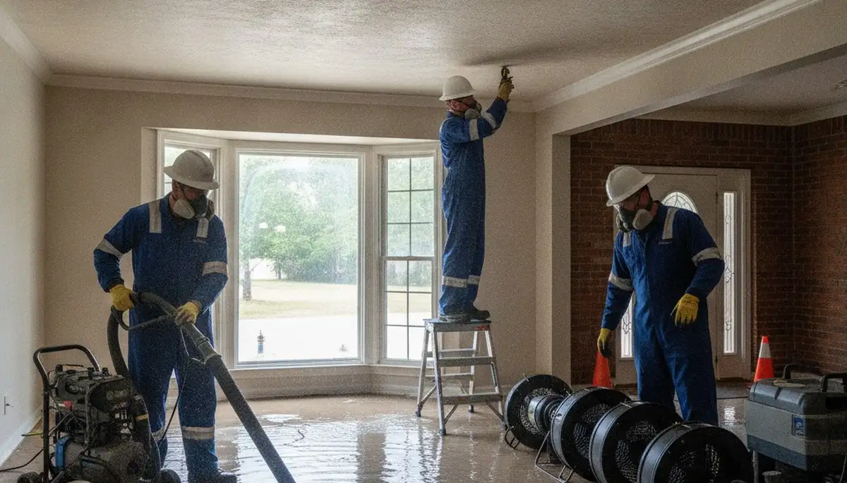 Water damage restoration team serving Tuscaloosa, AL at waterdamagetuscaloosaal.com