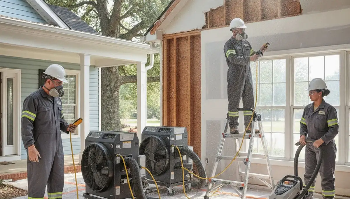 Water damage restoration team serving Tuscaloosa, AL at waterdamagetuscaloosaal.com