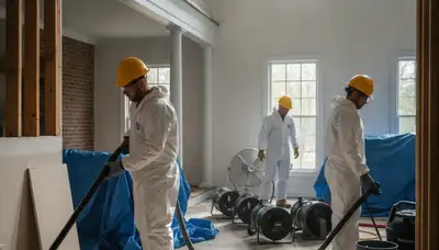 Water damage restoration crew serving Tuscaloosa, AL with professional cleanup and repair services
