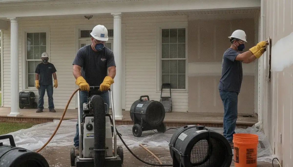 Water damage restoration team serving Tuscaloosa, AL for emergency cleanup and repairs