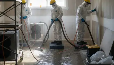 Water damage restoration team in Tuscaloosa, AL providing 24/7 flood cleanup and drying services