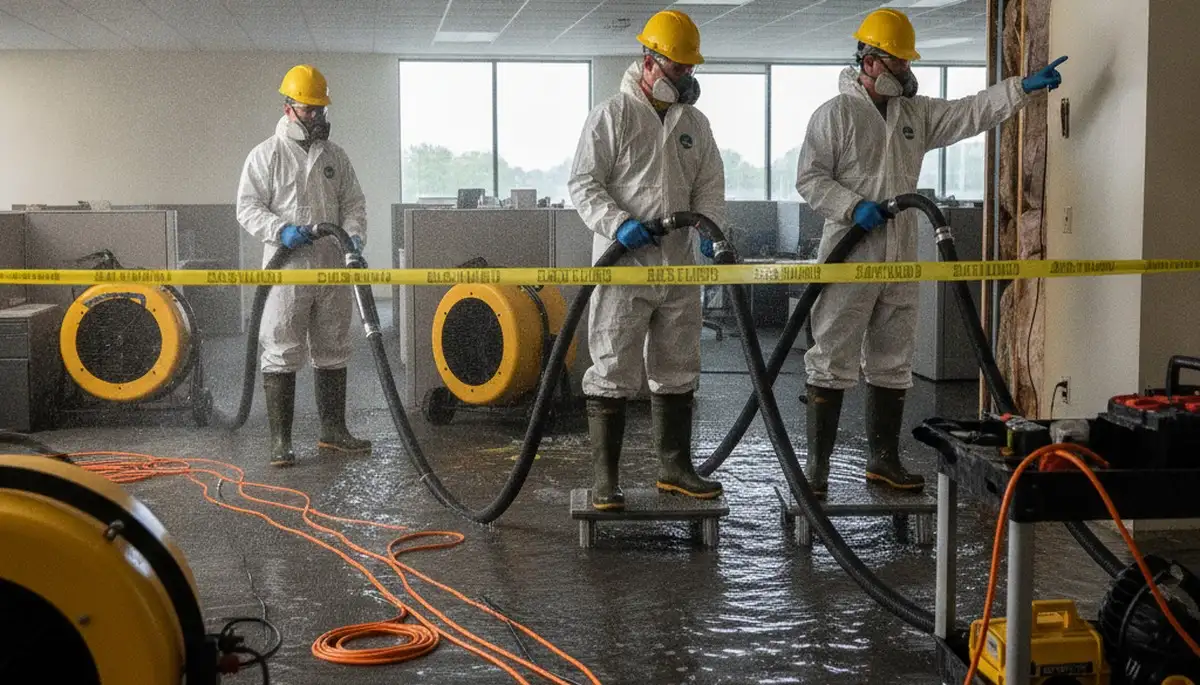Water damage restoration crew serving homes in Tuscaloosa, AL