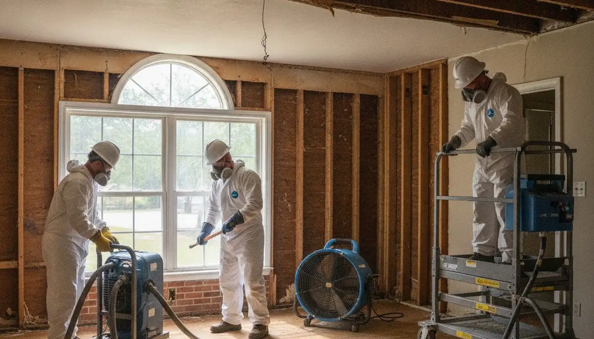 Water damage restoration team serving Tuscaloosa, AL for emergency cleanup and drying